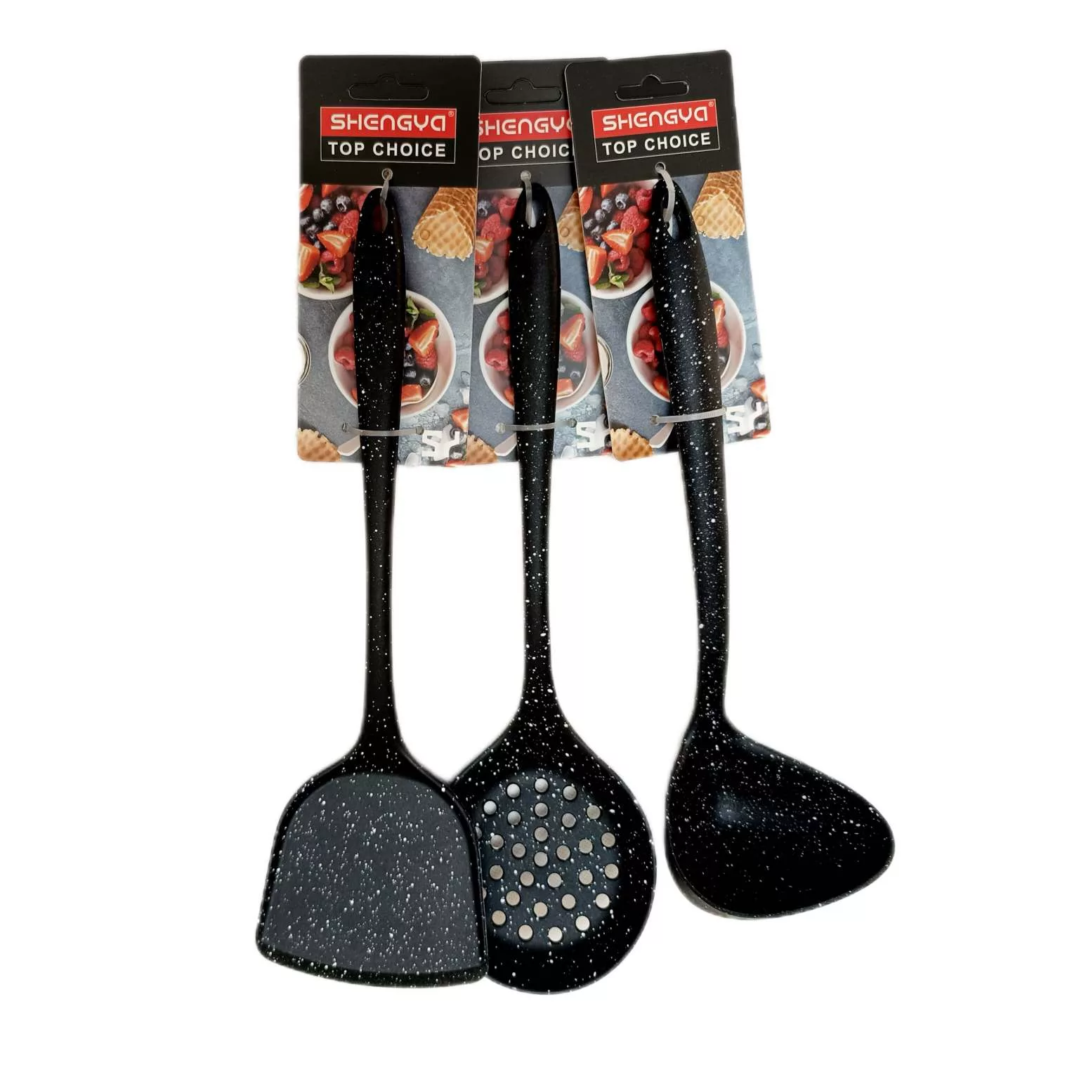 سرویس کفگیر و ملاقه 3 پارچه شنگیا مدل سیلیکونی کد 000 سرویس کفگیر و ملاقه 3 پارچه شنگیا مدل سیلیکونی کد 000