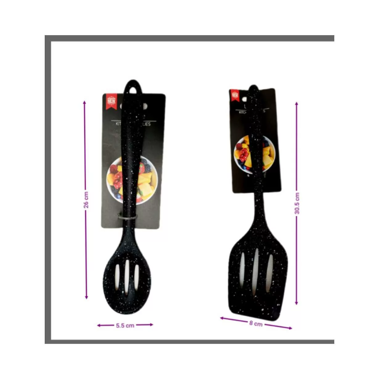 سرویس کفگیر و ملاقه ۲ پارچه مدل سیلیکونی کهکشانی کد Z_06