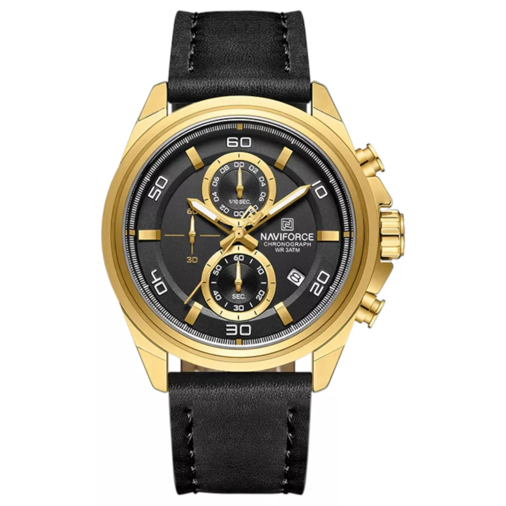 ساعت مچی عقربه‌ای کوارتز مردانه نیوی فورس مدل سه موتوره کد NF8075GB