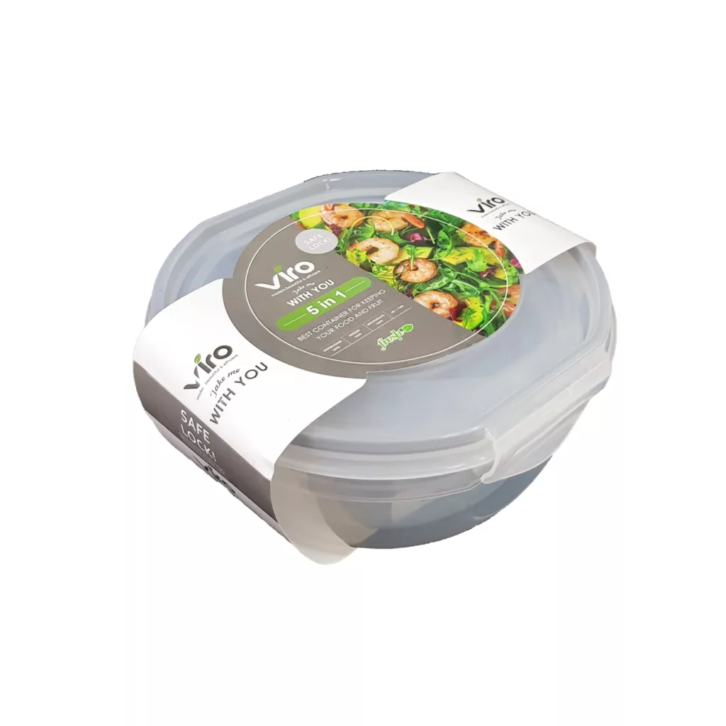 ظرف نگهدارنده ویرو پلاستیک مدل 307 مجموعه 5 عددی