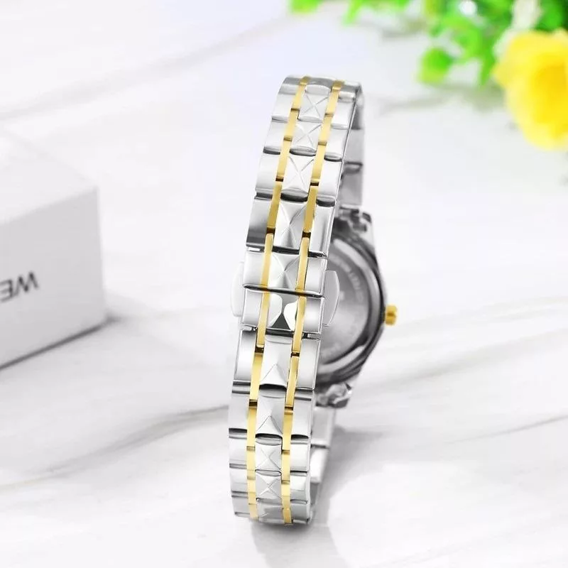 ساعت مچی عقربه‌ای کوارتز مردانه پوداگار مدل الماسی قفل پروانه‌ای ضد آب کد 006