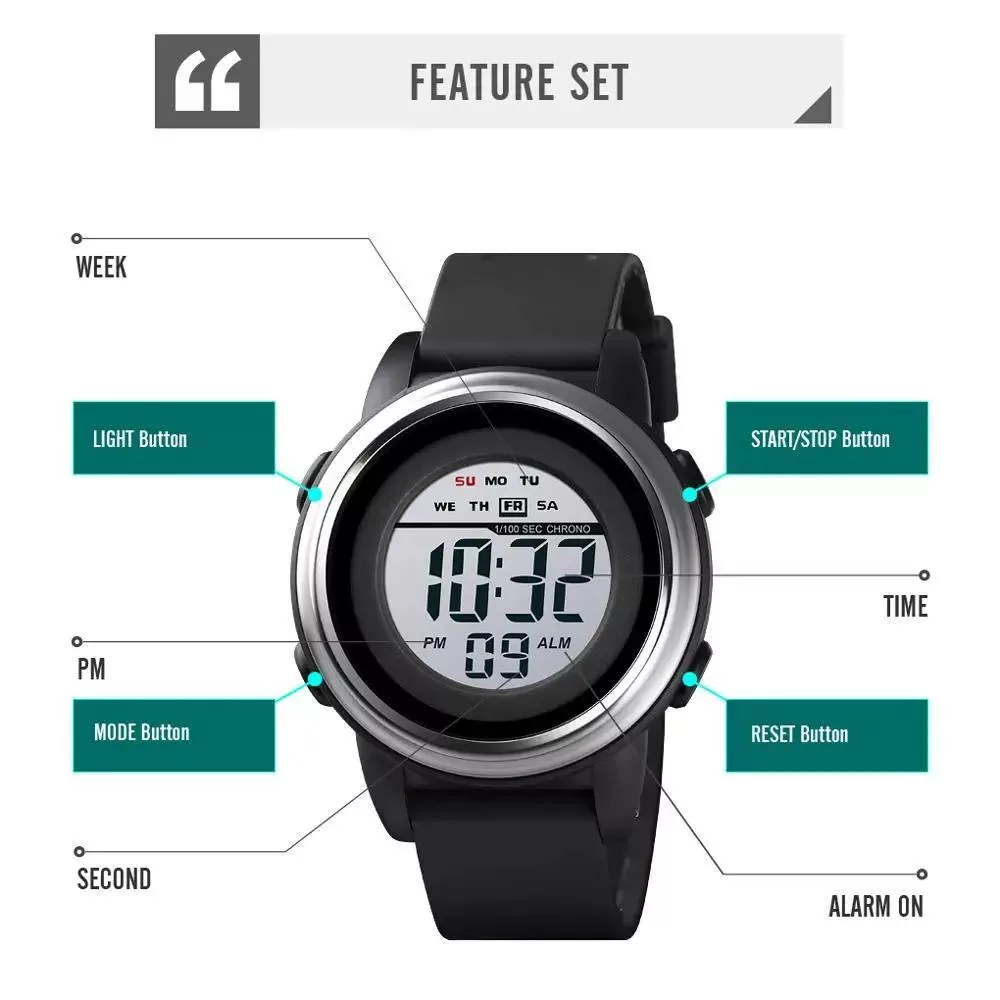 ساعت مچی دیجیتال مردانه اسکمی مدل 1594
