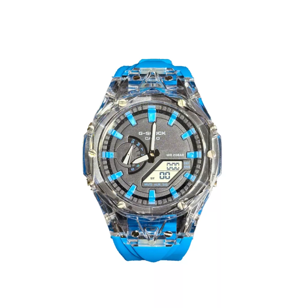 ساعت مچی عقربه‌ای مردانه کوارتز مدل کرنومتر دو زمانه پمپی کد G1001