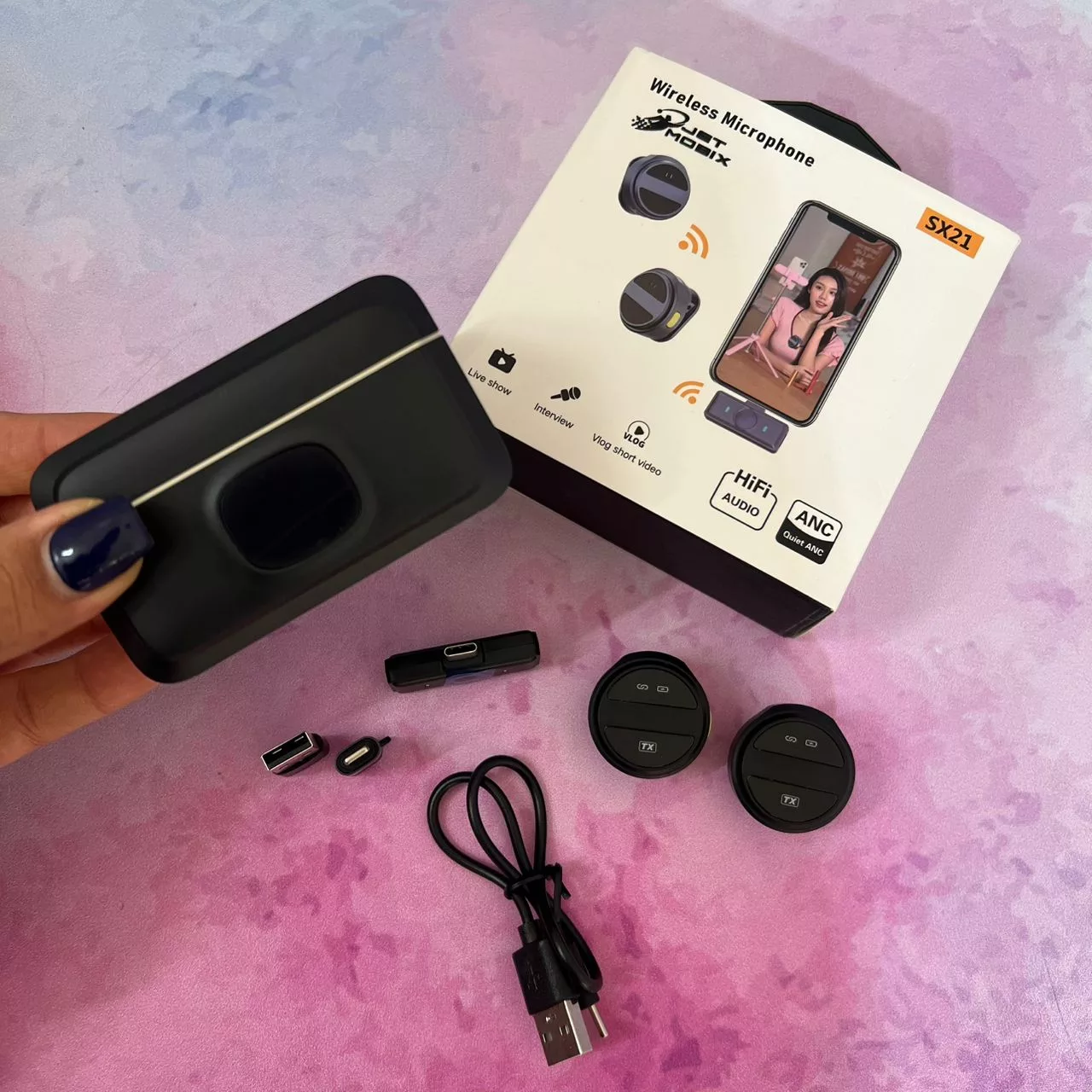 ست میکروفن بیسیم جت موبیکس مدل X21