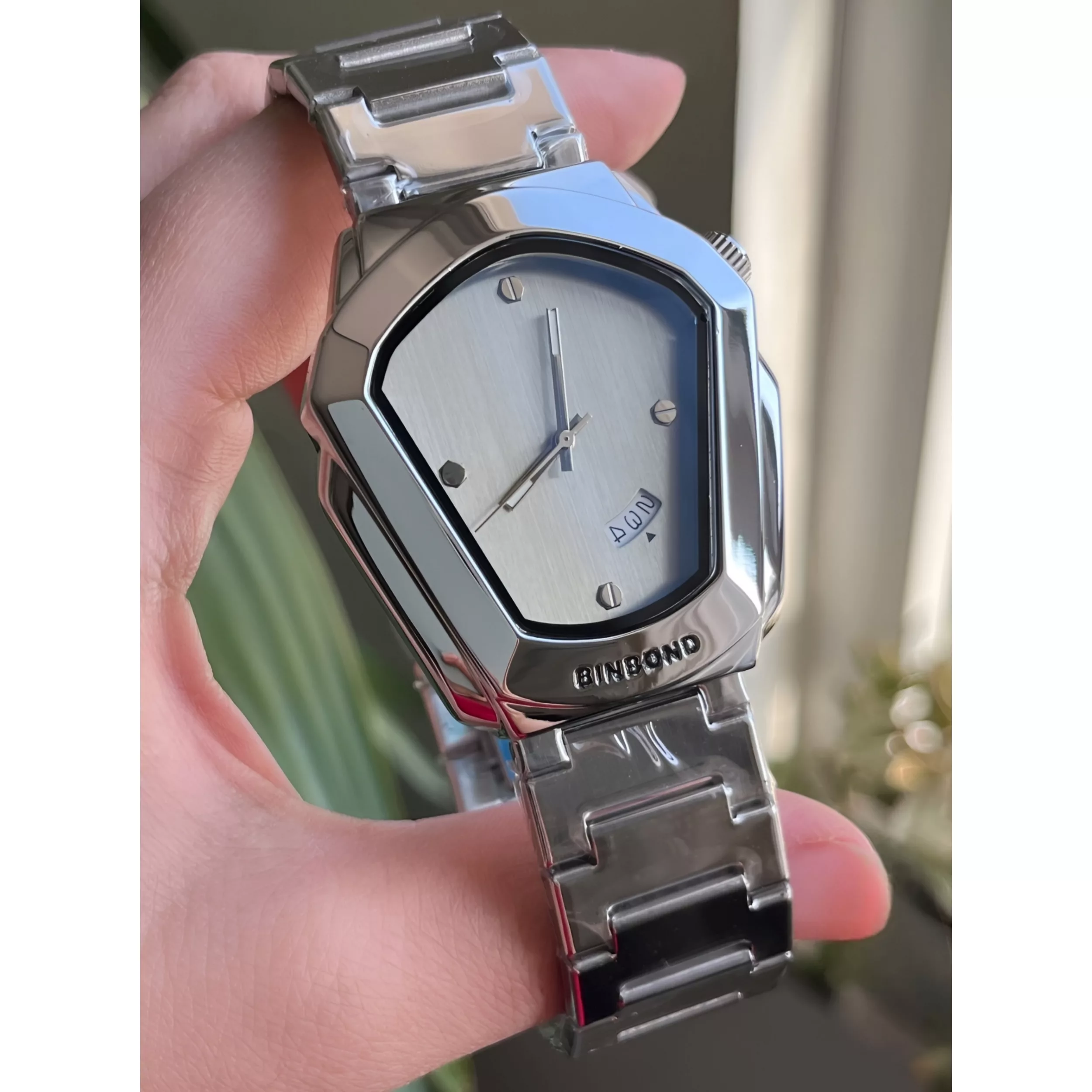 ساعت مچی عقربهای کوارتز مردانه بین باند مدل لومینوس بند استیل کد ۲