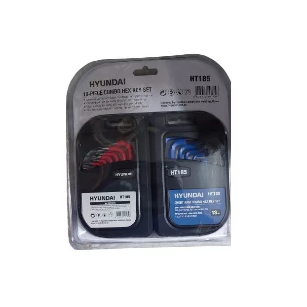 آچار آلن و ستاره ای  هیوندای مدل HT185 مجموعه 18 عددی