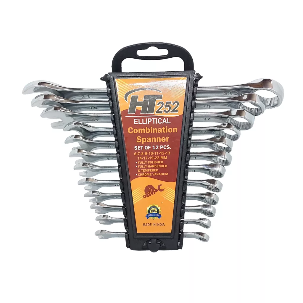 آچار یکسر رینگی و یکسر تخت اچ تی اینسترومنتس مدل HT 252 بسته 12 عددی