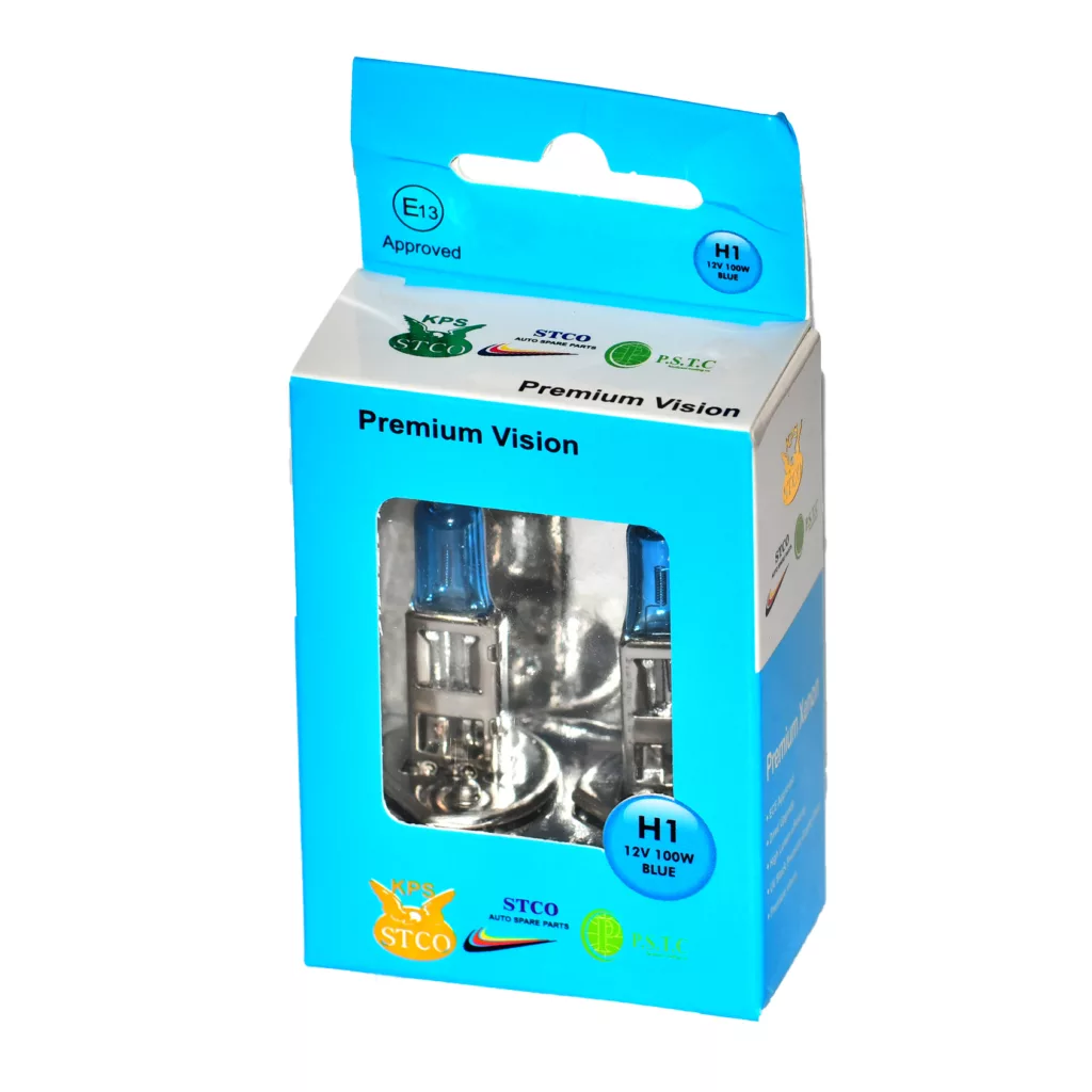 لامپ خودرو هالوژن  استیکو مدل H1 12v بسته دو عددی