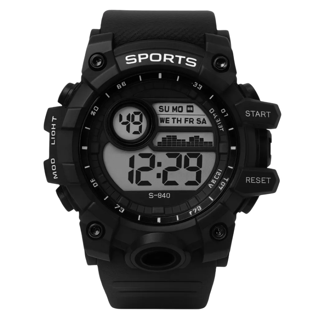 ساعت مچی دیجیتال مردانه مدل  اسپرت تک زمانه کرنوگراف بند پیو کد S3