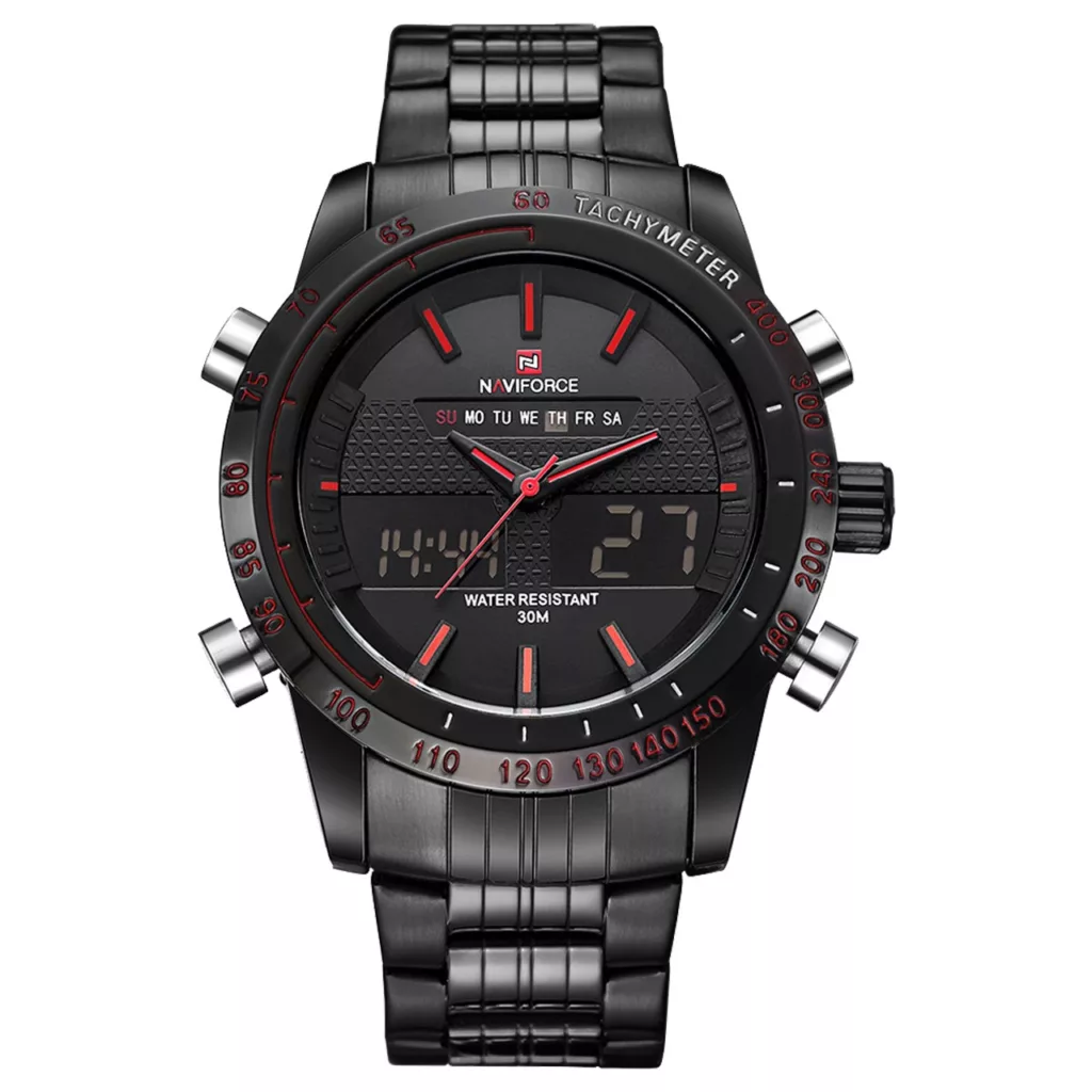 ساعت مچی عقربه‌ای مردانه نیوی فورس مدل NF9024M/BBR