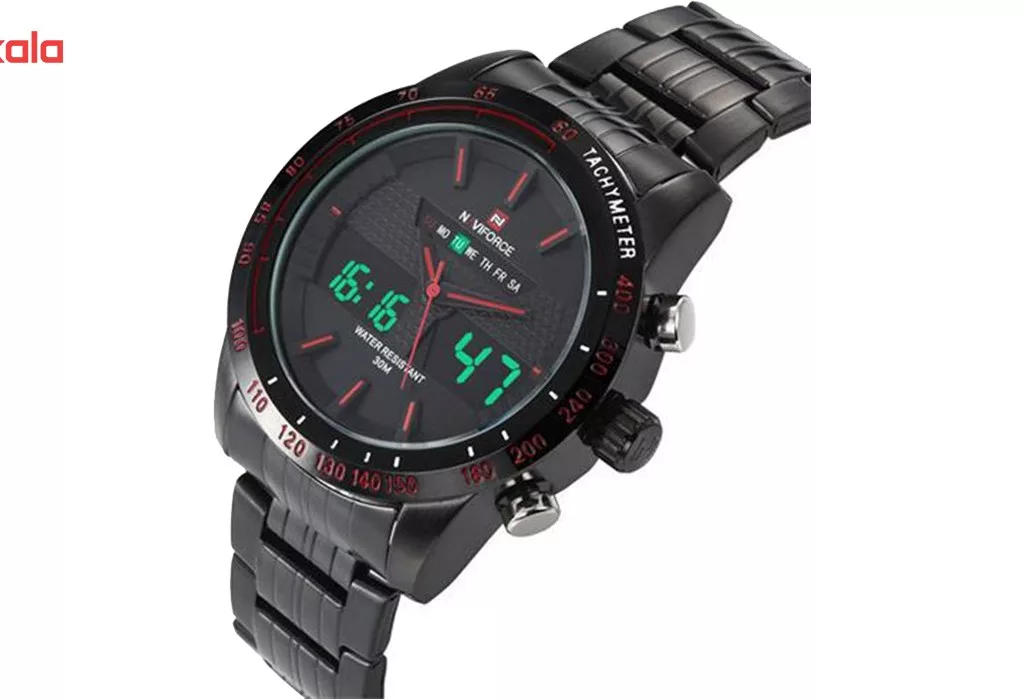 ساعت مچی عقربه‌ای مردانه نیوی فورس مدل NF9024M/BBR