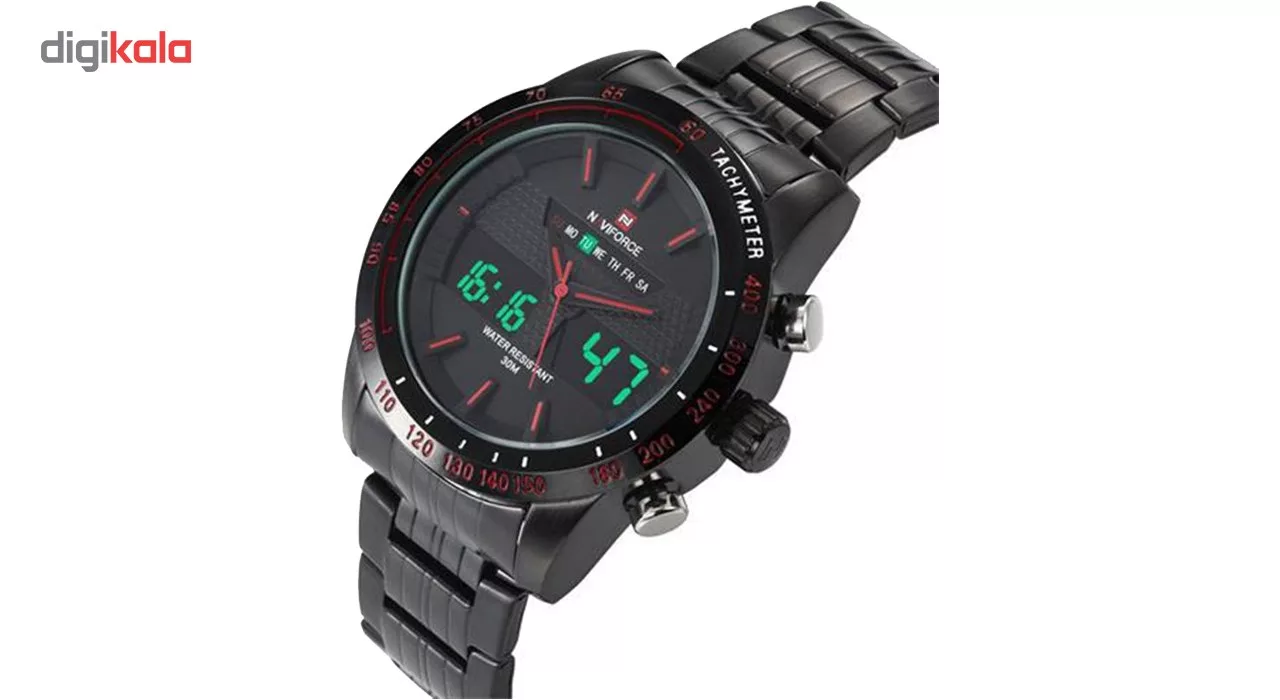 ساعت مچی عقربه‌ای مردانه نیوی فورس مدل NF9024M/BBR