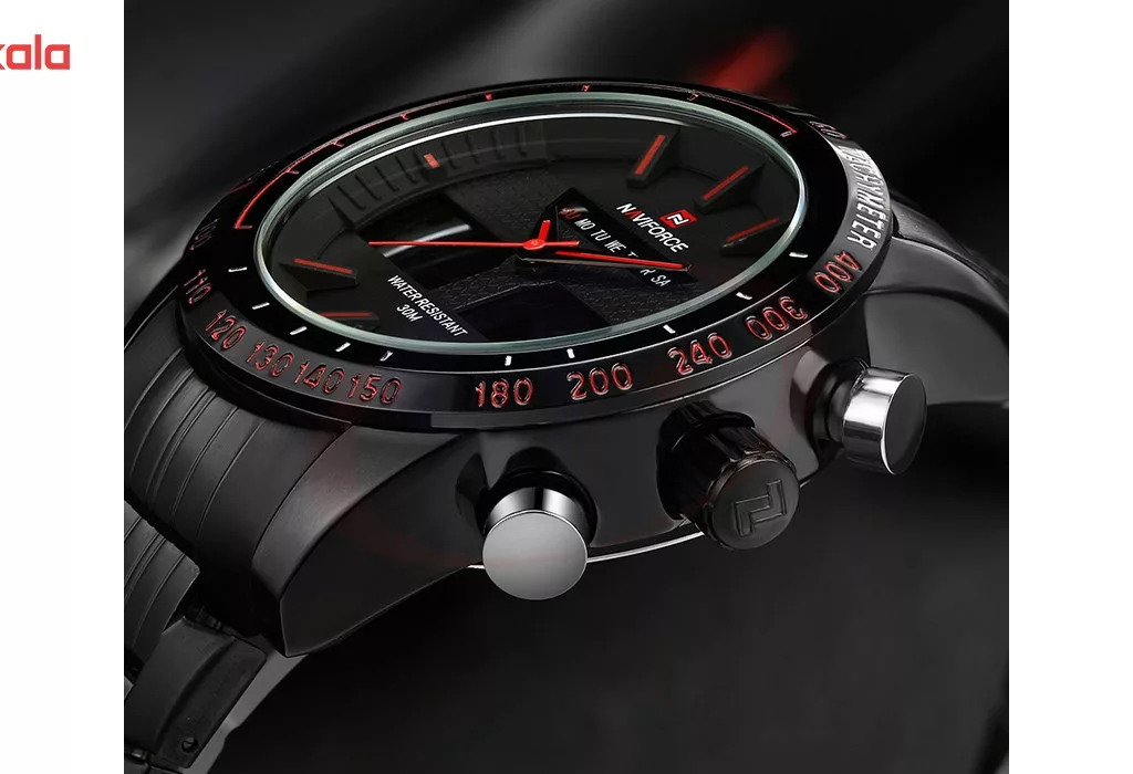 ساعت مچی عقربه‌ای مردانه نیوی فورس مدل NF9024M/BBR