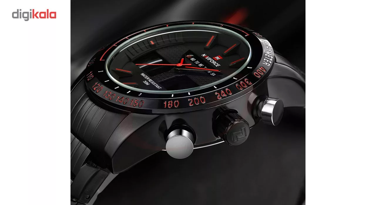 ساعت مچی عقربه‌ای مردانه نیوی فورس مدل NF9024M/BBR