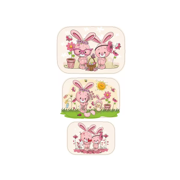 ظرف نگهدارنده زیبا مدل مستطیلی کد 6 مجموعه 3 عددی