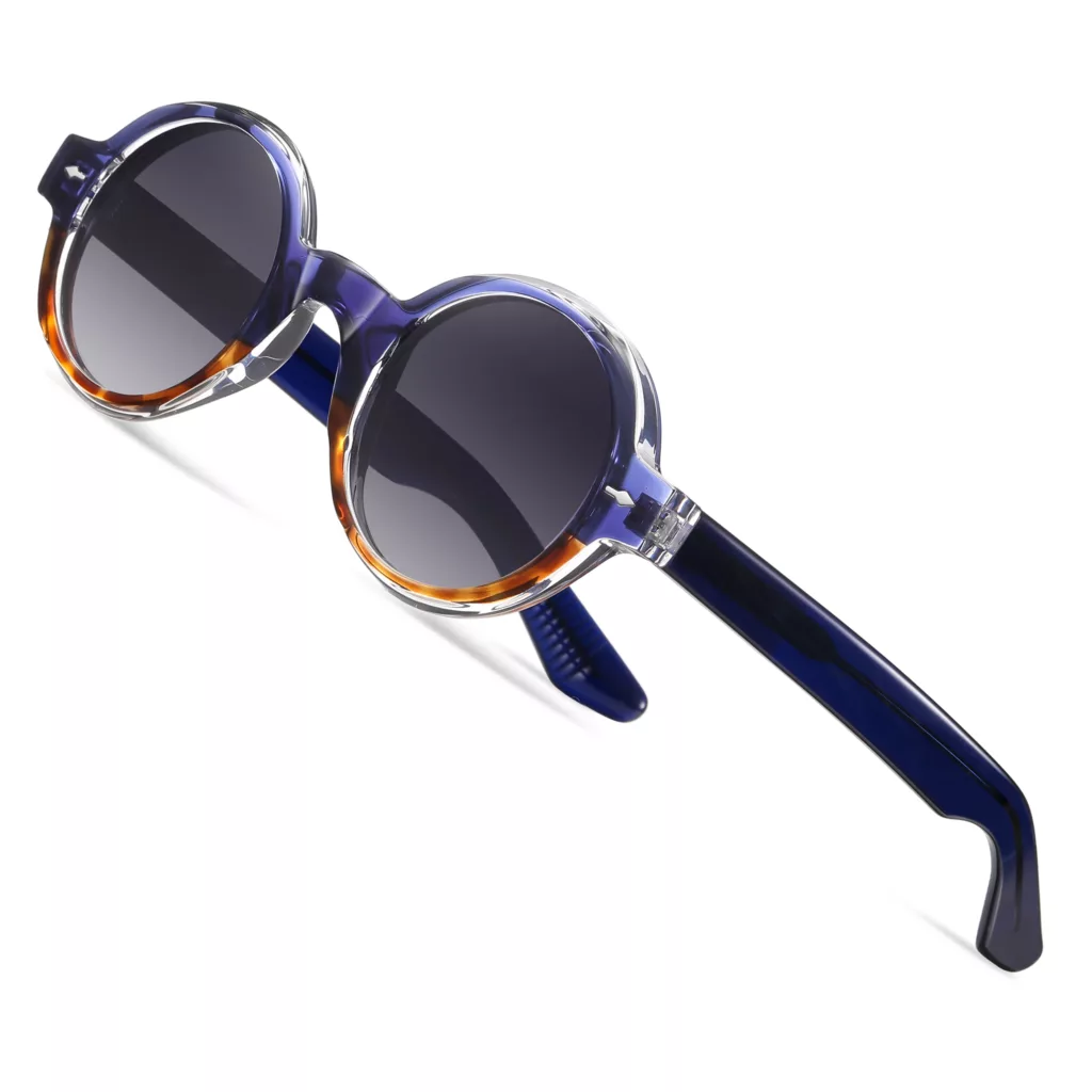 عینک آفتابی گرد پلاریزه آلبرت وگ مدل S31108C4 Acetate Avantgarde Visionary