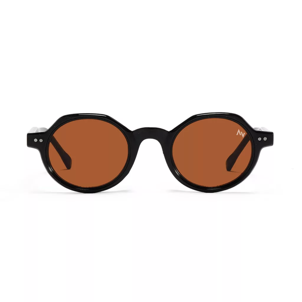 عینک آفتابی گرد آلبرت وگ مدل SZ8207 Obsidian Ochre