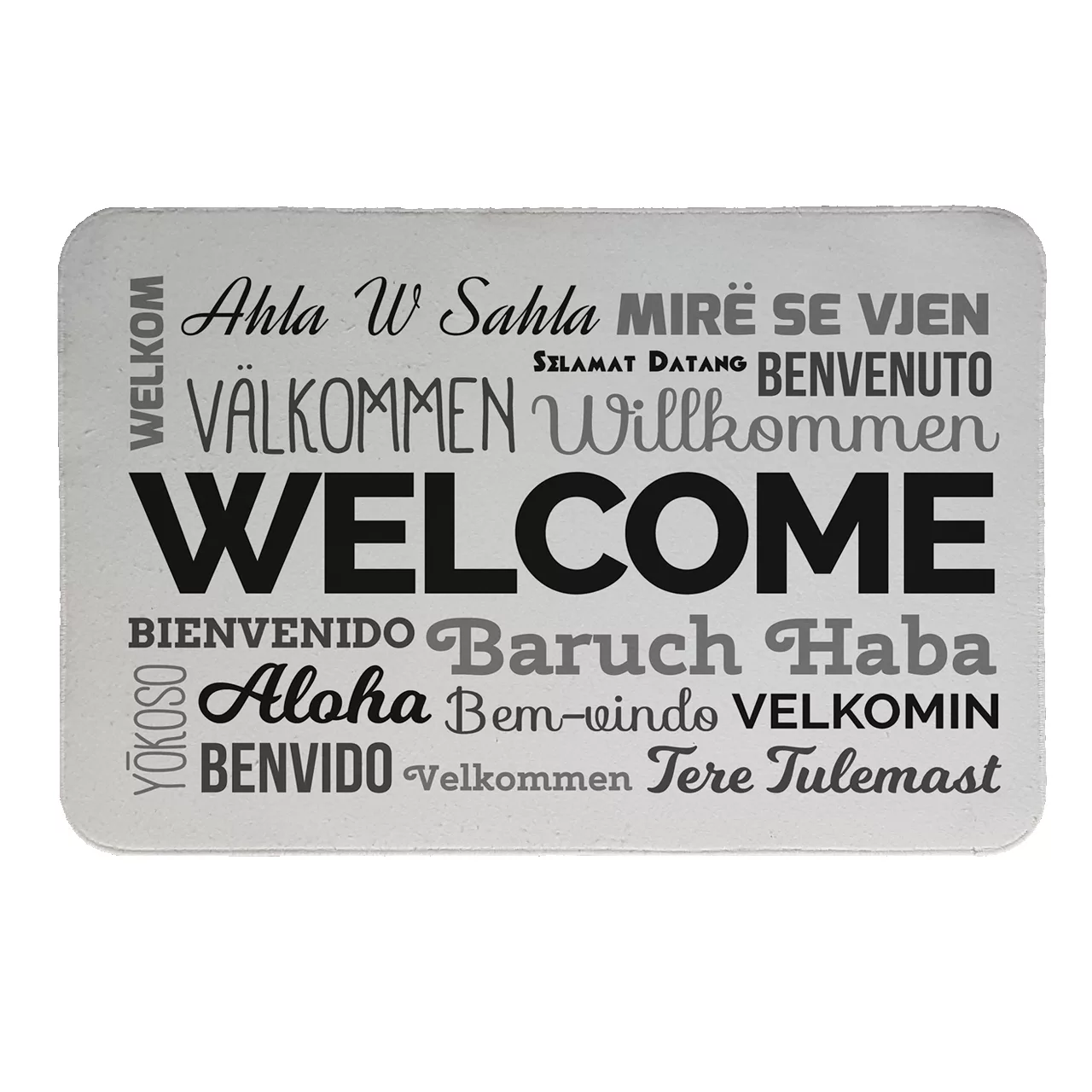 پادری طرح welcome کد 8483 سایز 80 × 50 سانتی متر