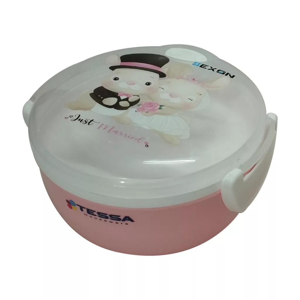 ظرف غذا کودک تسا مدل دوطبقه طرح خرگوش