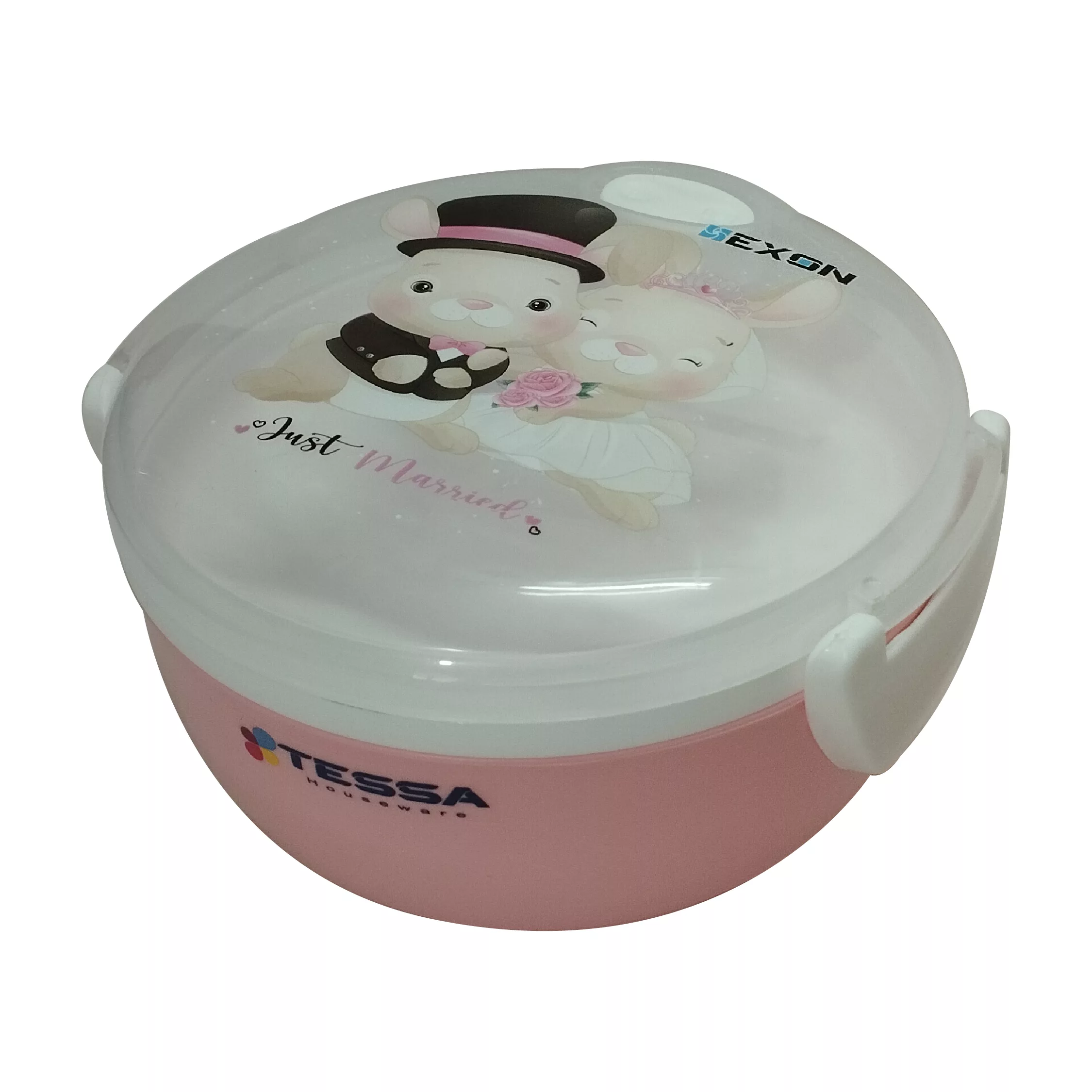 ظرف غذا کودک تسا مدل دوطبقه طرح خرگوش