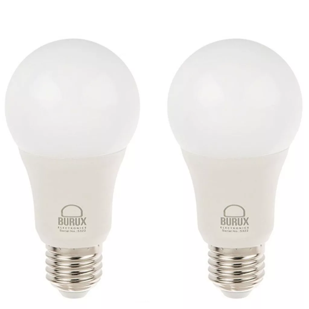 لامپ ال ای دی 12 وات بروکس مدل A60 پایه E27 بسته 2 عددی