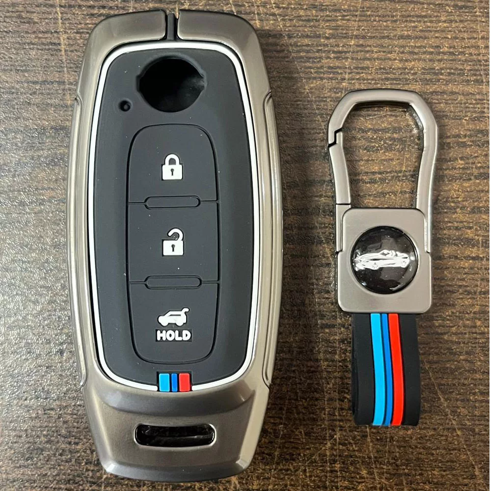 کاور ریموت و سوییچ خودرو چیکال مدل فلزی کد P-642 مناسب برای نیسان سیلفی