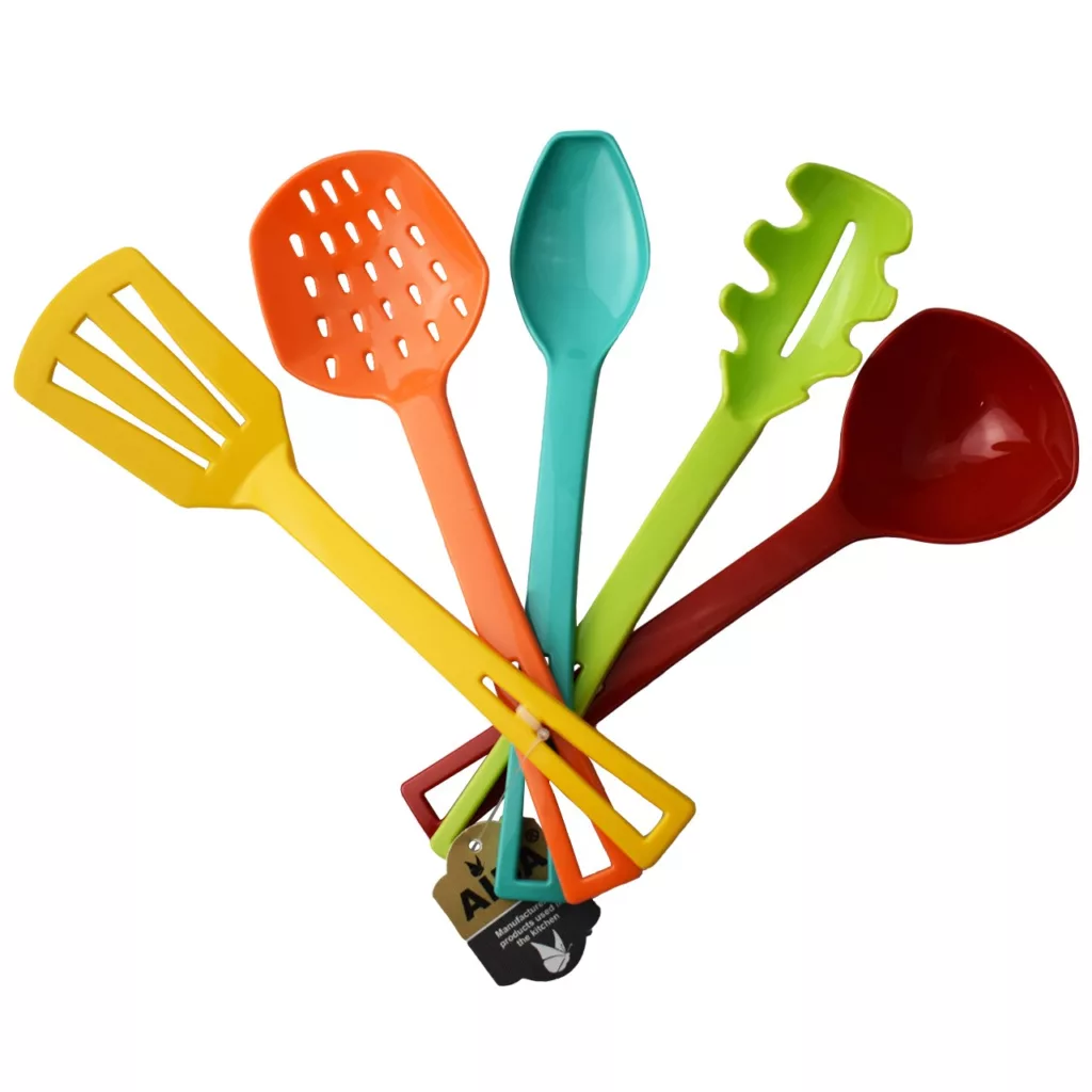 ست کف گیر و ملاقه آیدا مدل Colorful – بسته 5 عددی