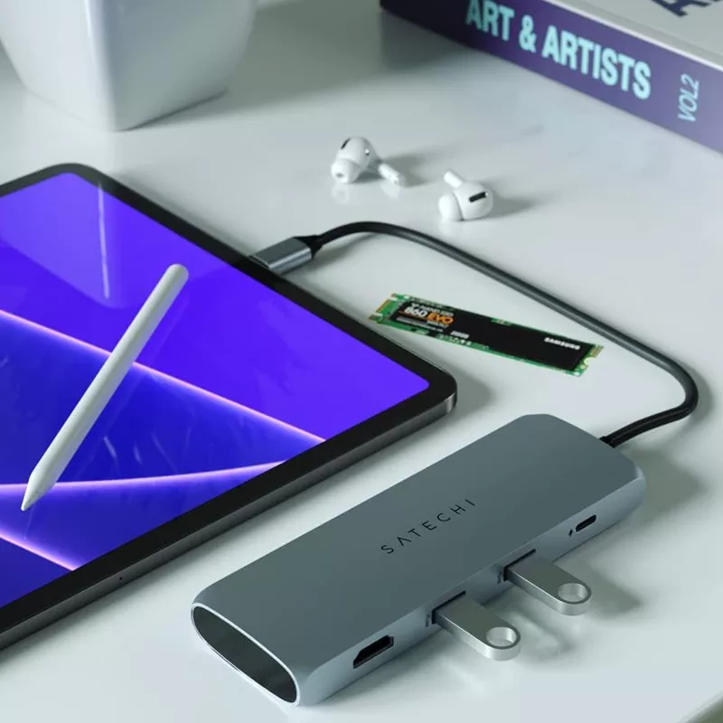 هاب 4 پورت USB-C/SSD ساتچی مدل HYBRID