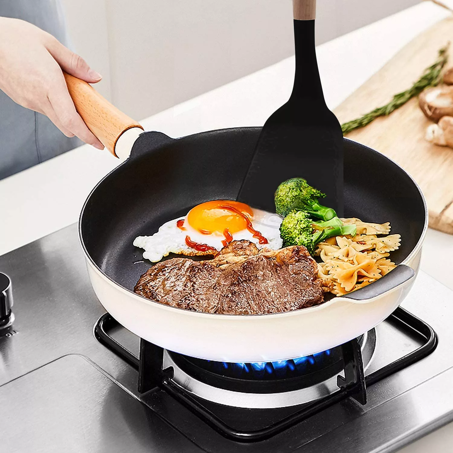 سرویس کفگیر و ملاقه 5 پارچه شنگیا مدل 40101009