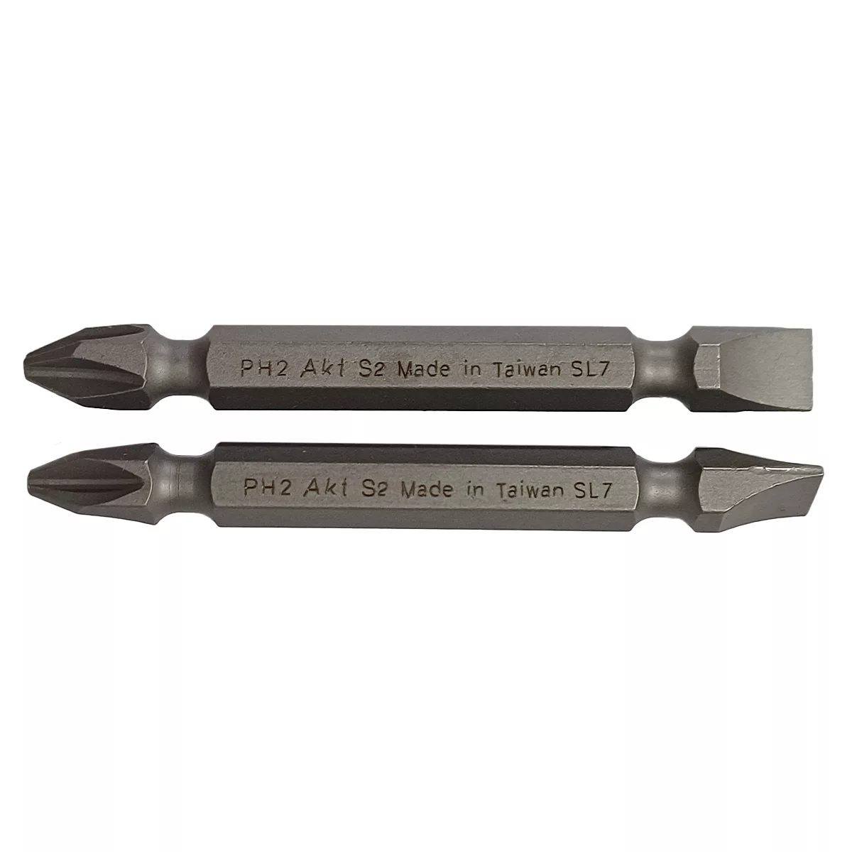 سری پیچ گوشتی یک سر چهارسو یک سر دو سو ای کا تی کد PH2xSL7 سایز 65 میلی متر بسته 2 عددی