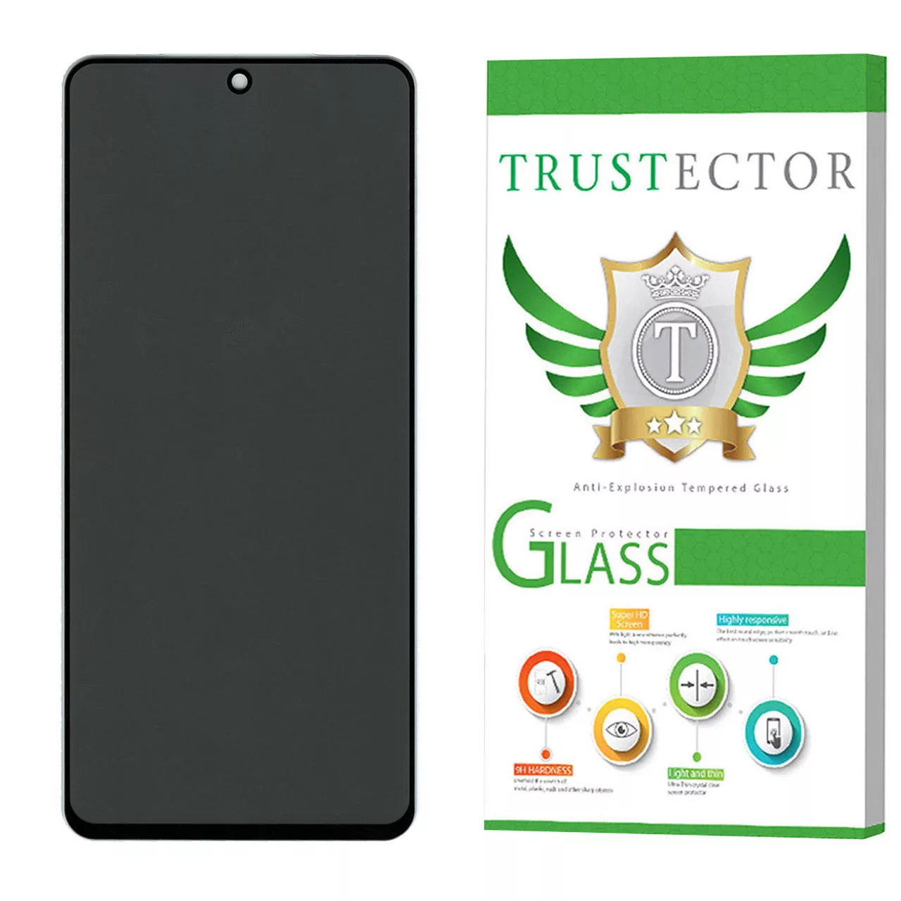 محافظ صفحه نمایش حریم شخصی تراستکتور مدل PFTA مناسب برای گوشی موبایل شیائومی Redmi Note 10 Pro