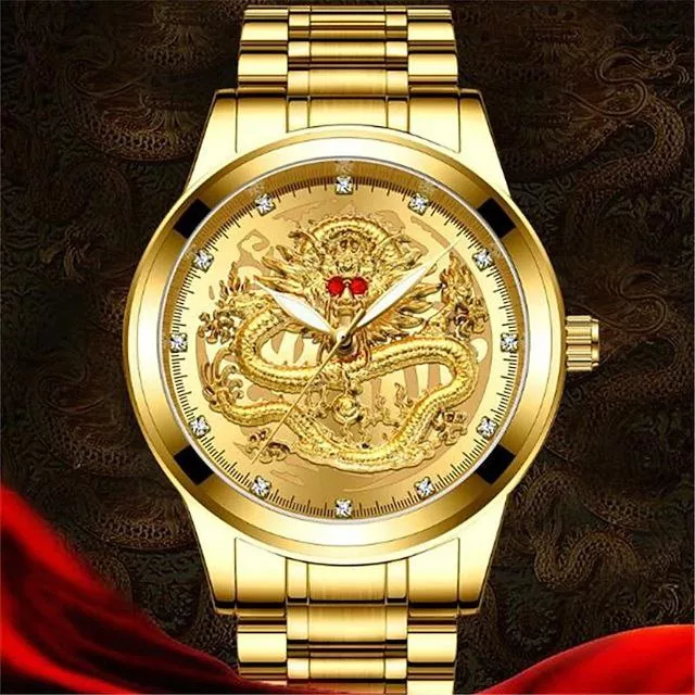 ساعت مچی عقربه‌ای مردانه مدل دراگون کد tt2