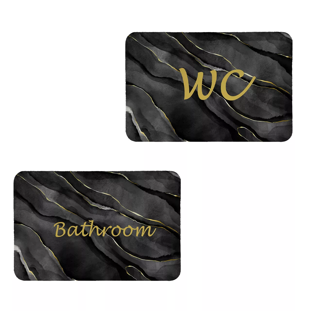 پادری طرح حمام و سرویس بهداشتی کد 8753 سایز 60x40 سانتی متر مجموعه دو عددی