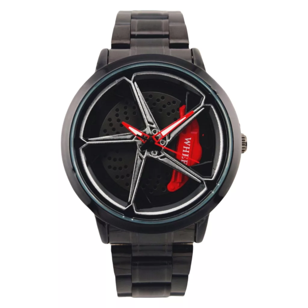 ساعت مچی عقربه‌ای مردانه کوارتز مدل  رینگی متحرک کد WH24