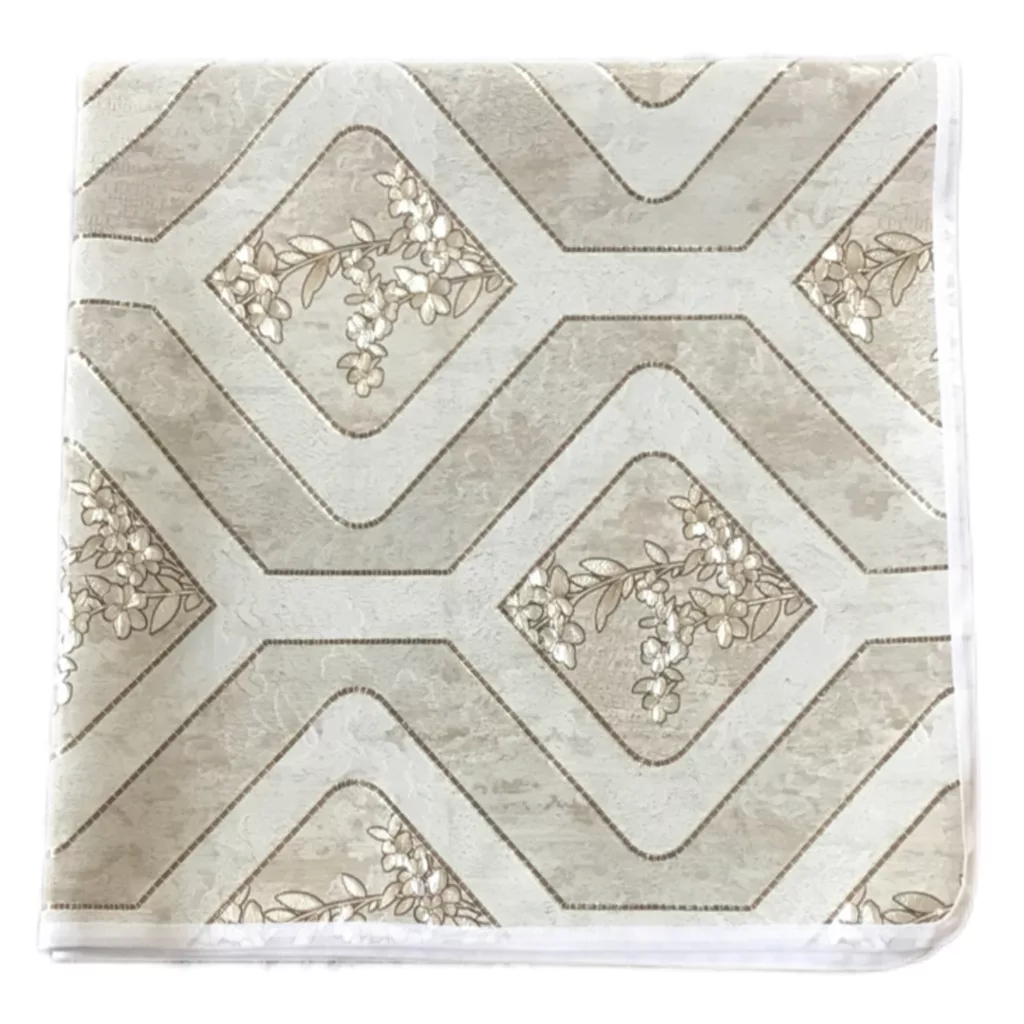 سفره 3 نفره مدل لوتوس طرح پشت نخی سایز 100×70 سانتی متر کد 05