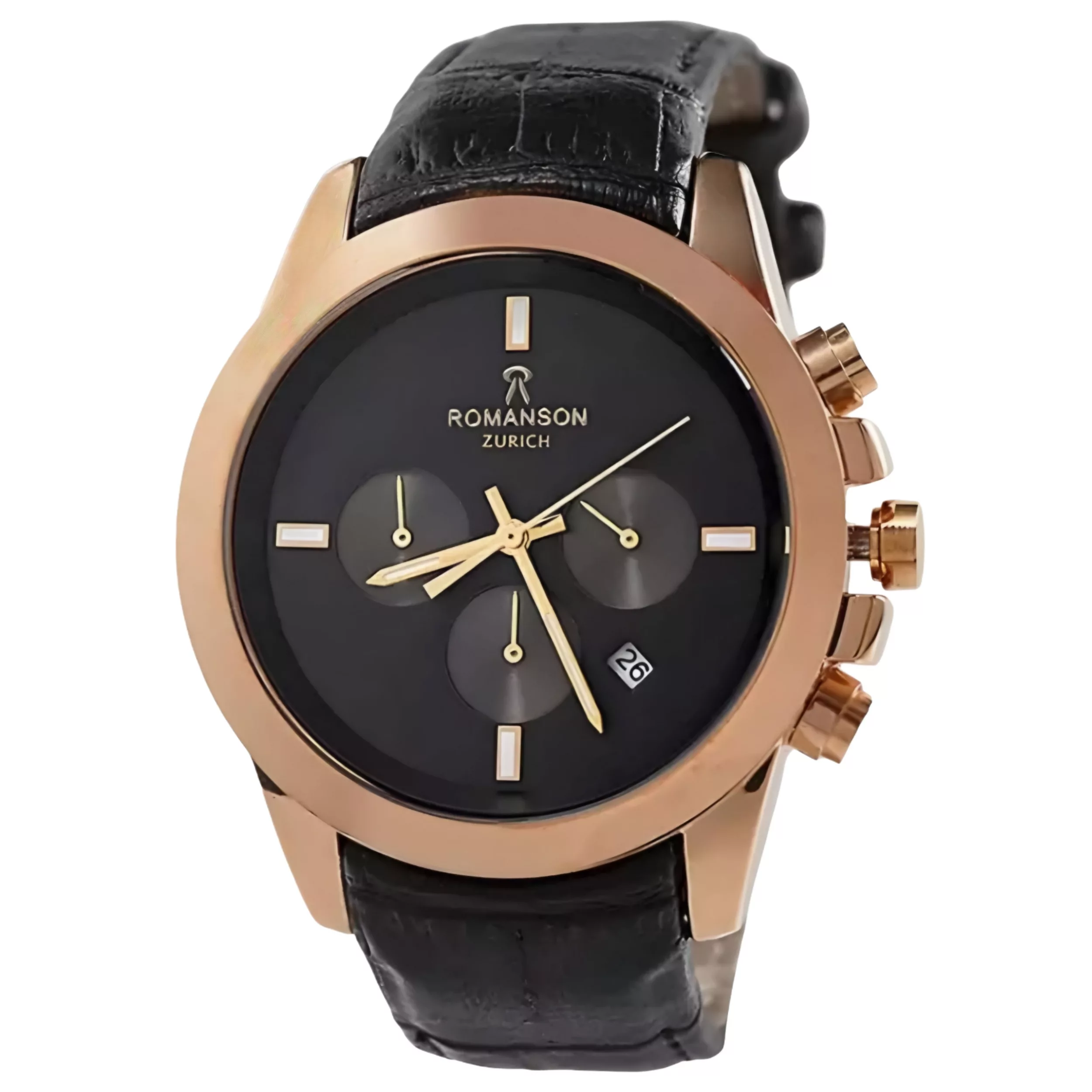 ساعت مچی عقربه‌ای کوارتز  مردانه رومانسون مدل بند چرم