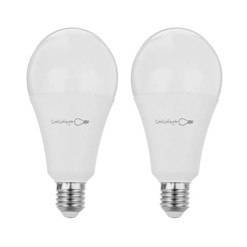 لامپ ال ای دی 15 وات زانیس مدل حبابی پایه E27 بسته 2 عددی