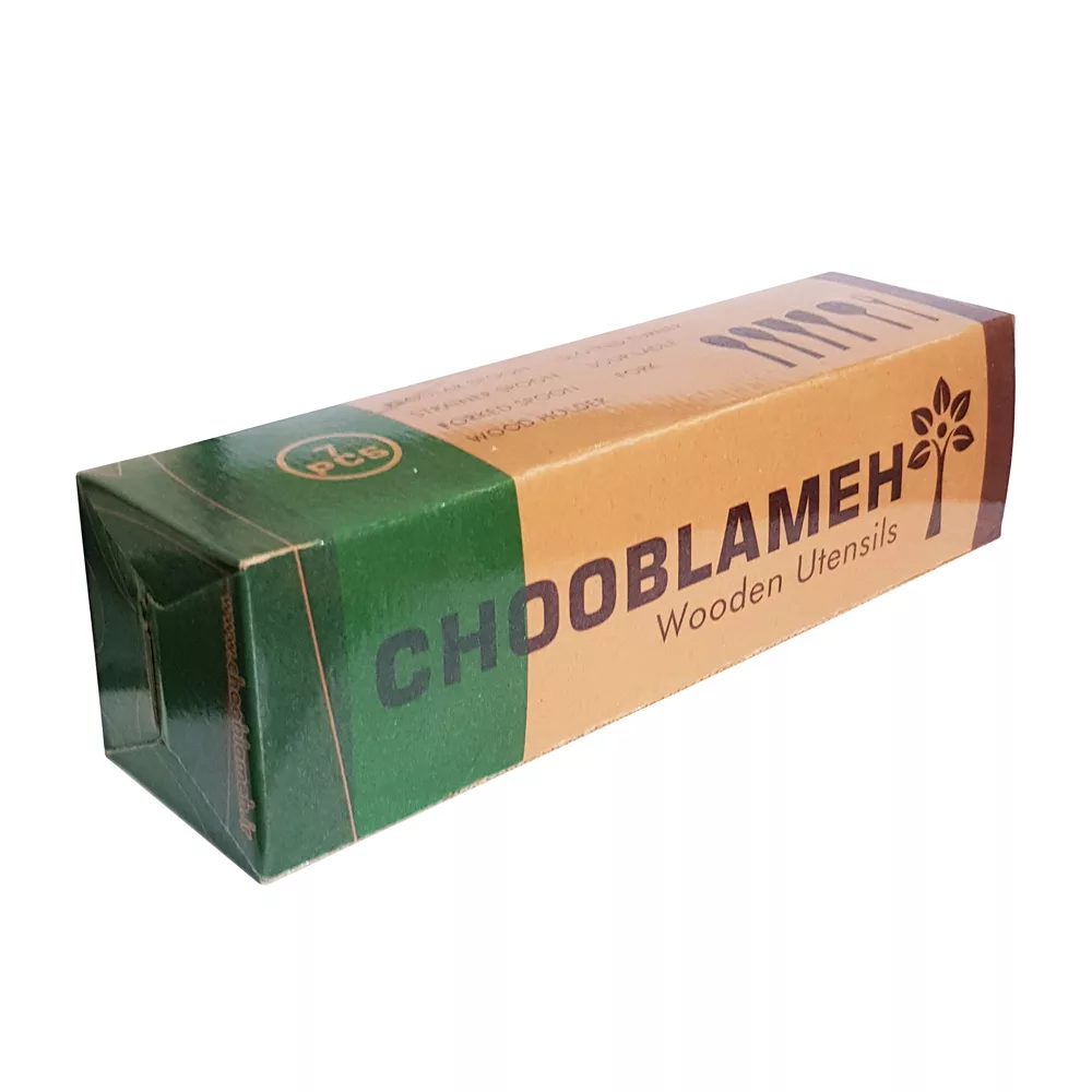 سرویس کفگیر و ملاقه 7 پارچه چوبلمه مدل 7PCS