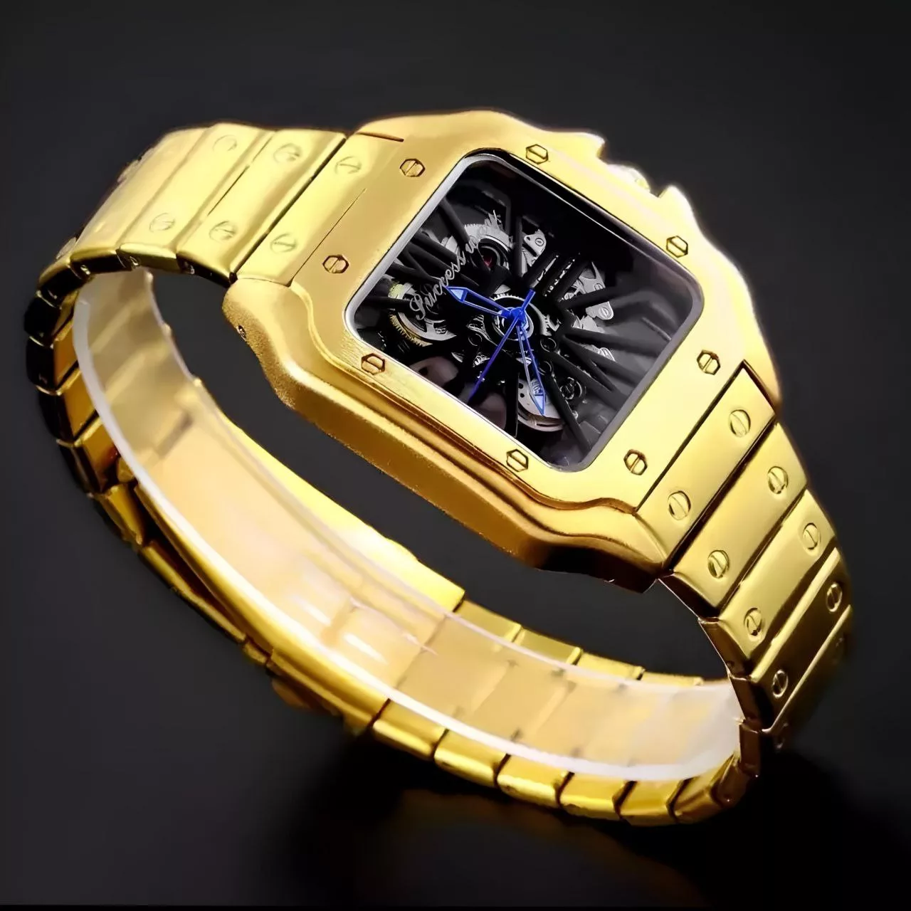 ساعت مچی عقربه‌ای کوارتز مردانه مدل پشت شیشه ای کد 02