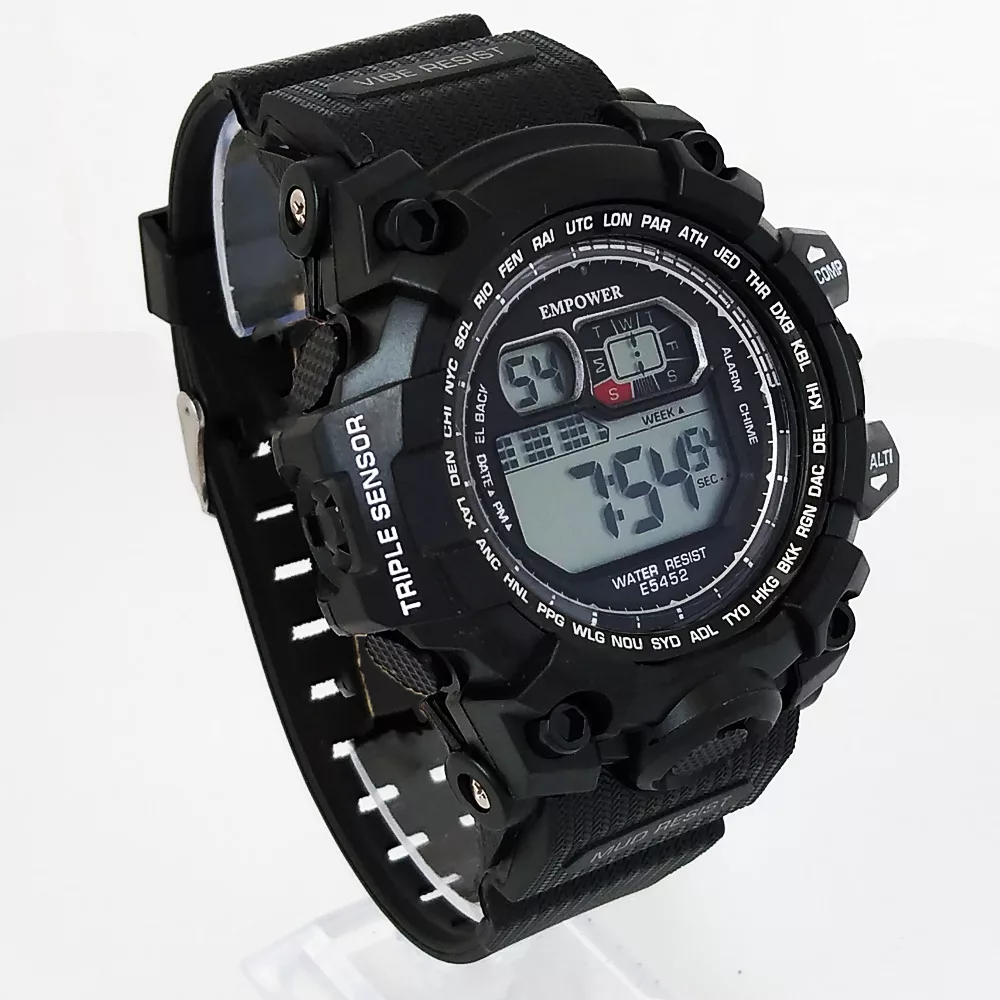 ساعت مچی دیجیتال مردانه مدل اسپرت ضدآب چراغدار کد 100