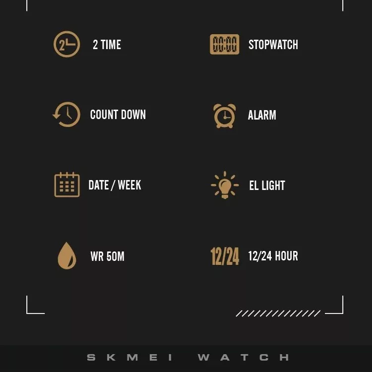 ساعت مچی دیجیتال اسکمی مدل 1988RG