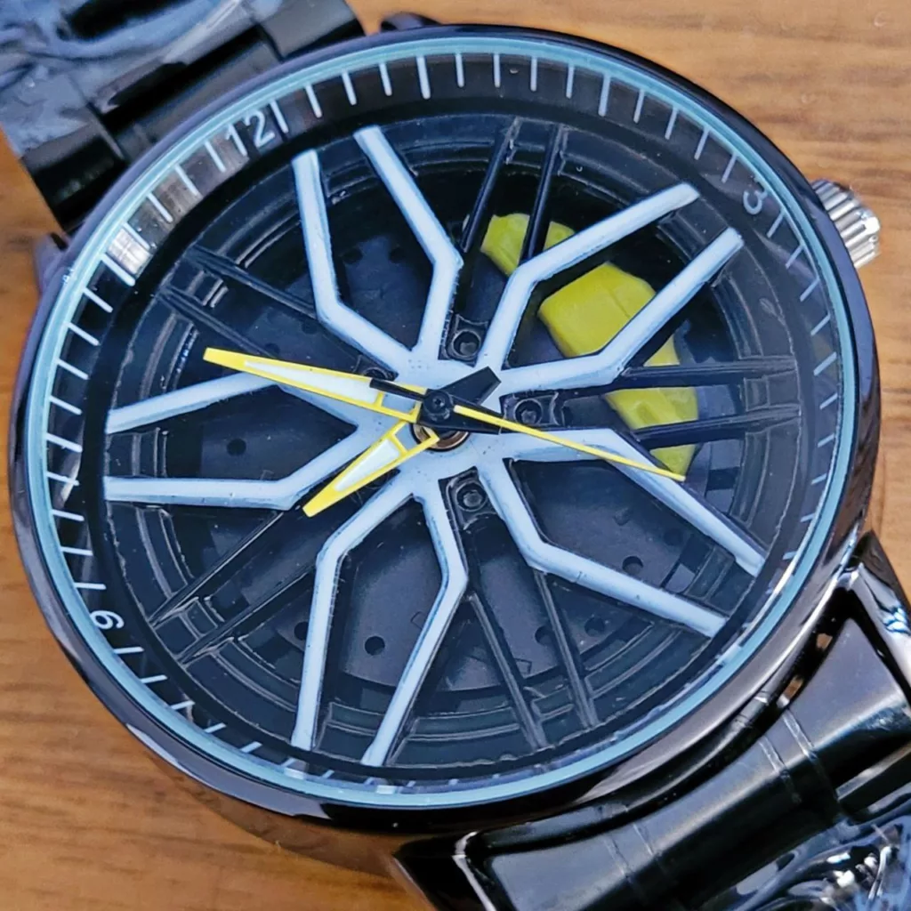 ساعت مچی عقربه‌ای مردانه کوارتز مدل رینگی صفحه متحرک کد 5y