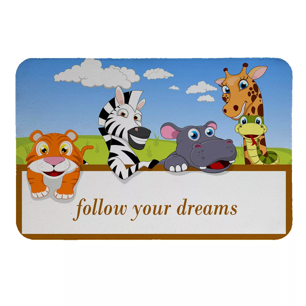 پادری طرح حیوانات جنگل کد 8513 سایز 60 × 40 سانتیمتر پادری طرح حیوانات جنگل کد 8513 سایز 60 × 40 سانتیمتر