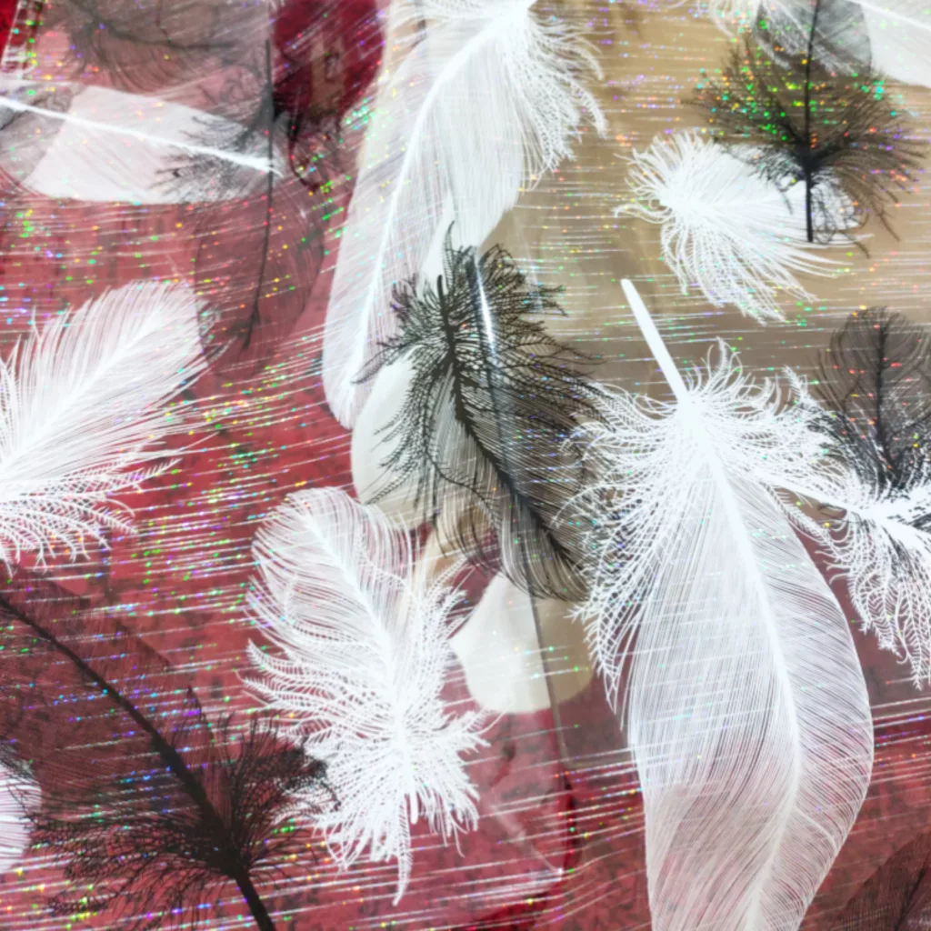 سفره 4 نفره مدل طلق رومیزی طرح پر کد 03