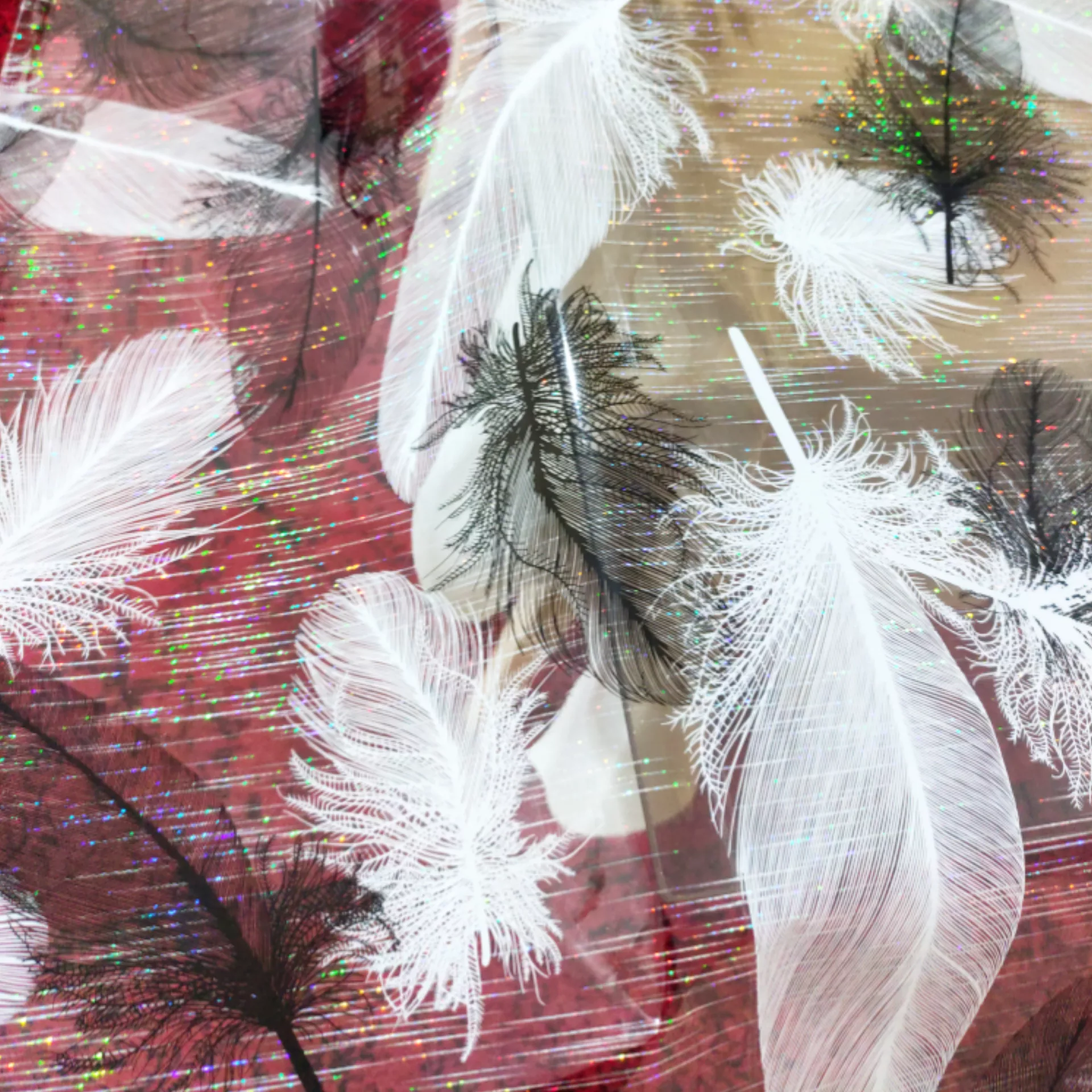 سفره 4 نفره مدل طلق رومیزی طرح پر کد 03