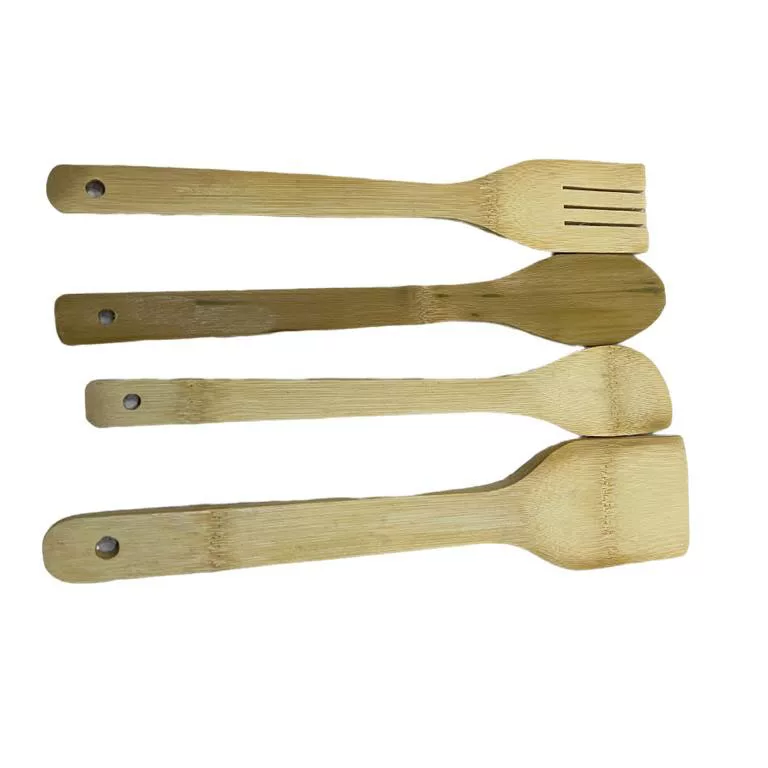 سرویس کفگیر و ملاقه 4 پارچه مدل چوبی 5PG به همراه استند