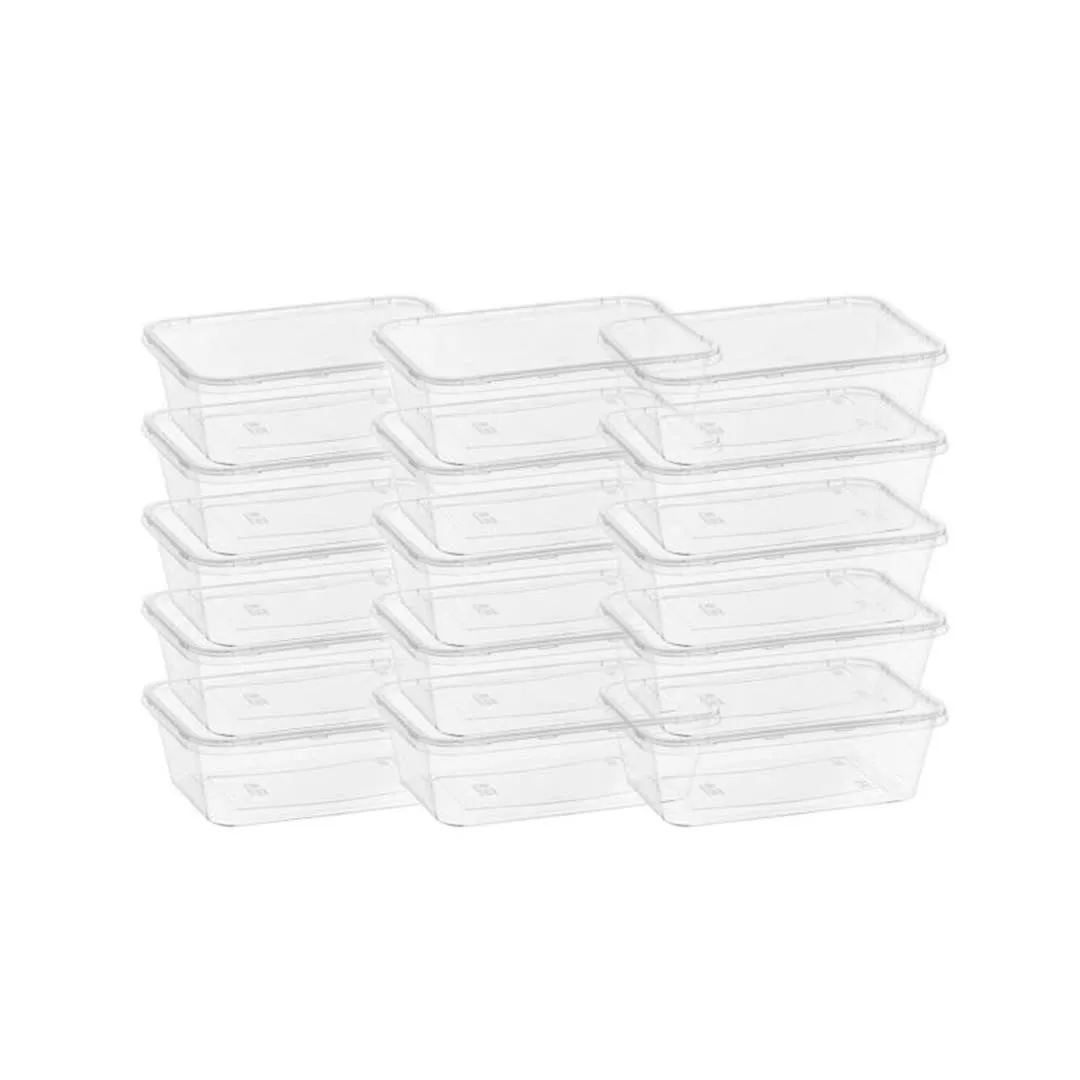 ظرف نگهدارنده مدل فریزری شفاف 1500 بسته 15 عددی