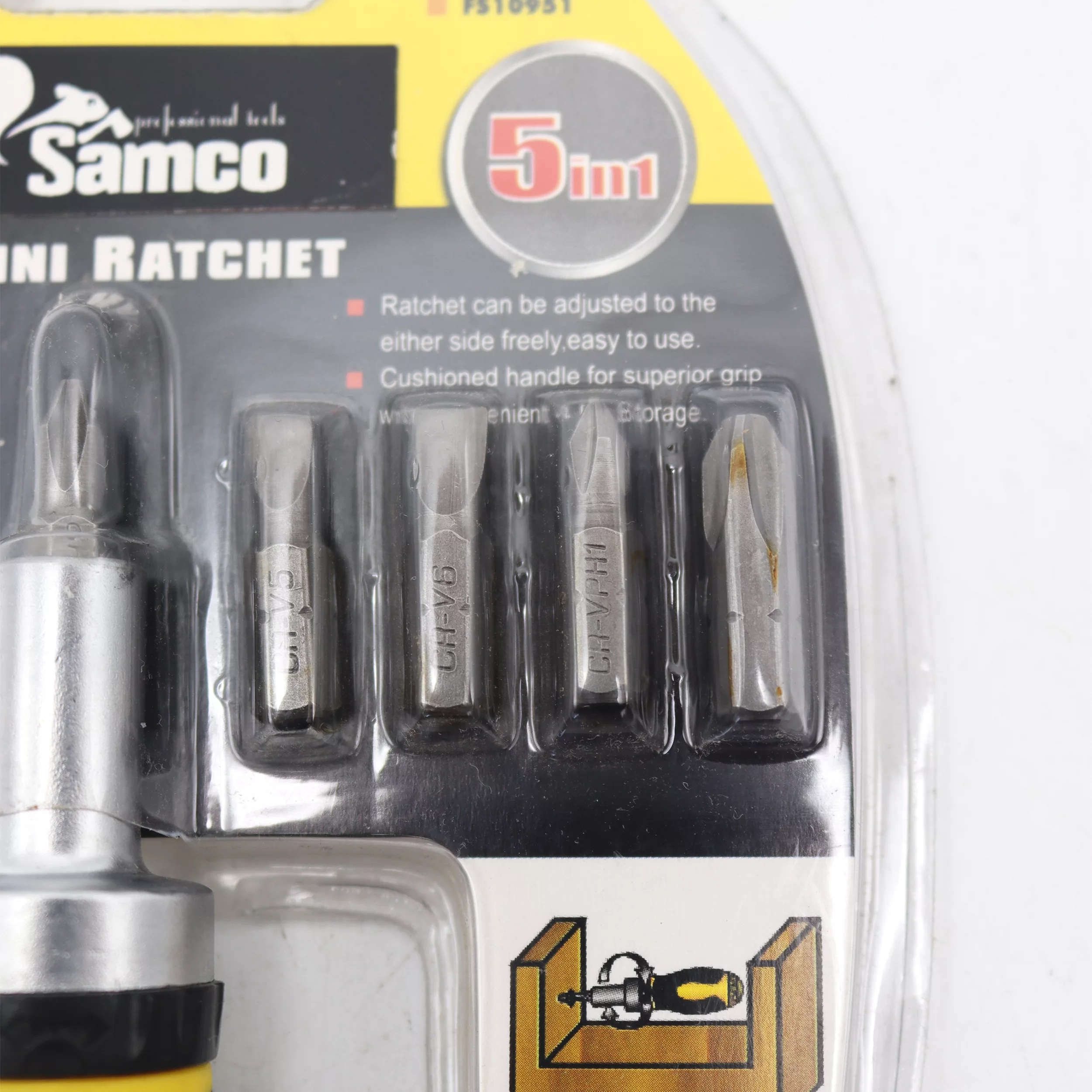 پیچ گوشتی جغجغه ای   مدل YP-UN-06 مجموعه 6 عددی