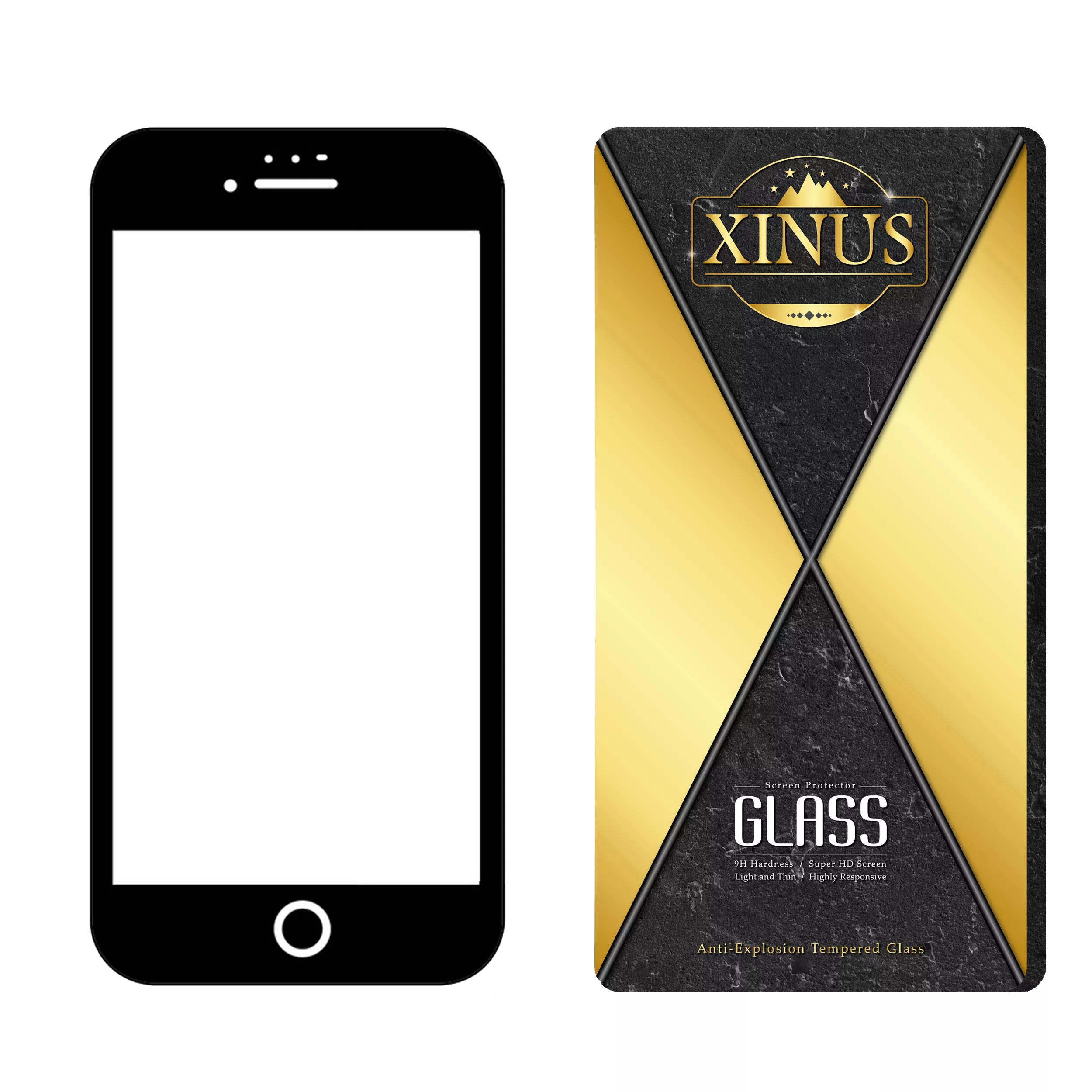 محافظ صفحه نمایش ژینوس مدل CRS مناسب برای گوشی موبایل اپل iPhone 6