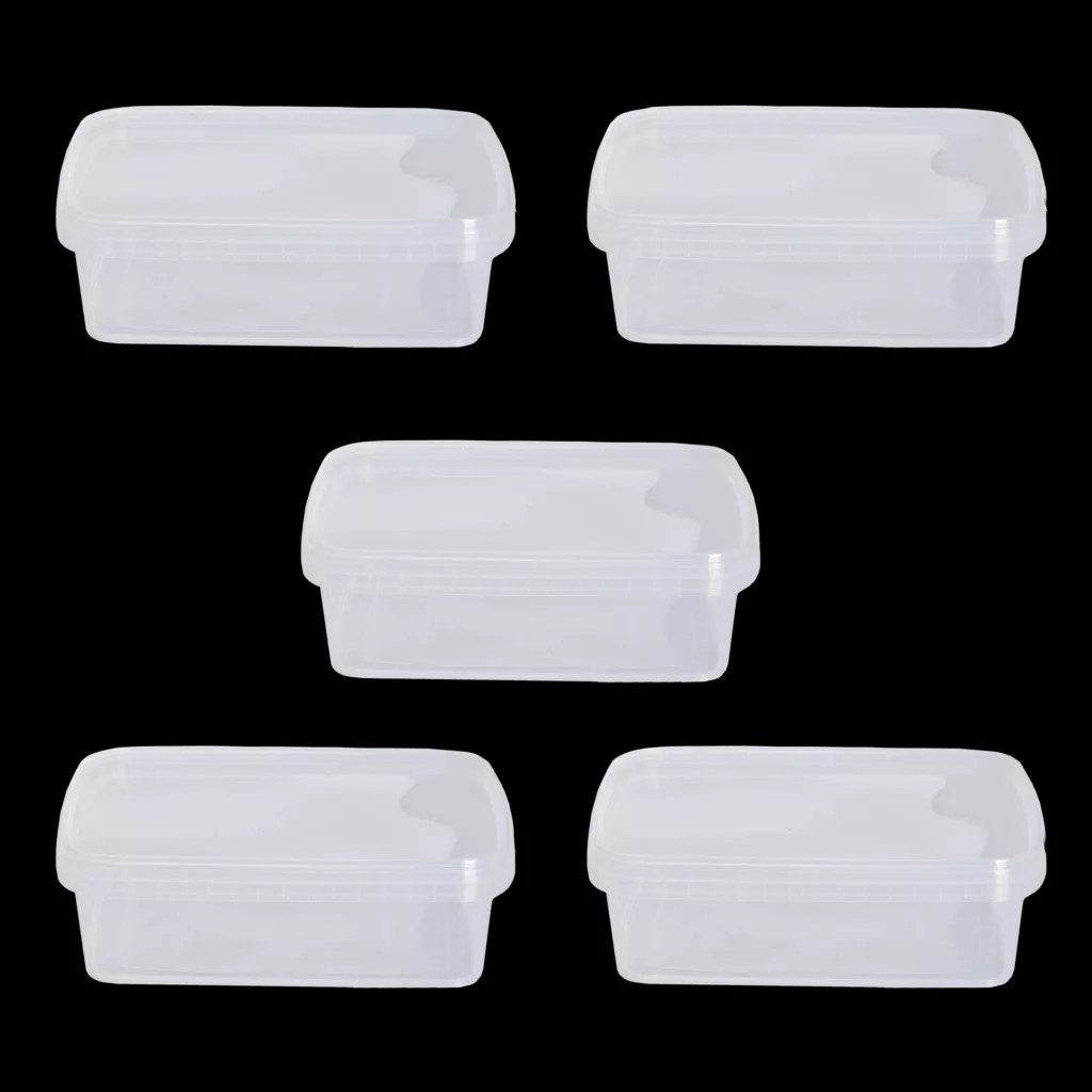 ظرف نگهدارنده مدل مستطیل مجموعه 5 عددی